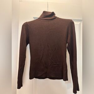Zara Deep Brown Turtleneck Sweater